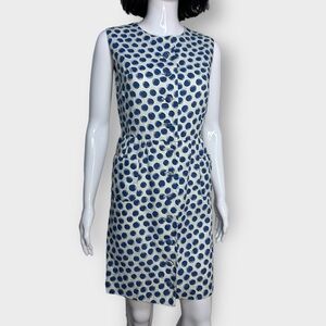 HOST PICK⭐️Vintage 1960s Mod Blue Polka Dot Mini Dress